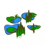 Marsh RPG carte symbole vecteur image