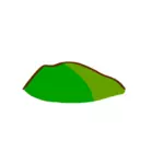 Grünen Hügel Karte Element Vektor-ClipArt