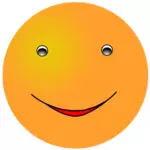 Image clipart vectoriel du visage jaune heureux