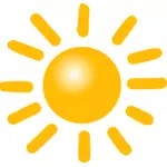 明るい太陽ベクトル描画