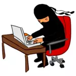 Ninja hacking komputer