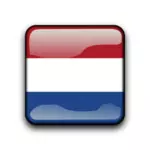 Botón de Holanda vector bandera