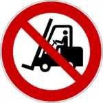 '' Ingen truckar '' symbol