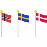 स्कैंडिनेवियाई झंडे