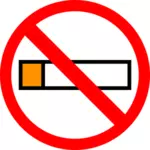 Vetor desenho do símbolo de proibição de fumar