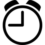 Sveglia orologio icona immagine vettoriale
