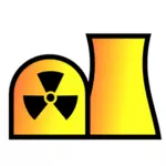 Simbolo mappa pianta di energia nucleare