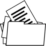 Imagine vectorială a arhiva folderul