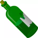 زجاجة خضراء ناقلات مقطع الفن