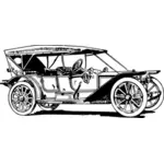 Старый американский автомобиль векторные иллюстрации