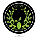 Olivová ratolest vektorový obrázek