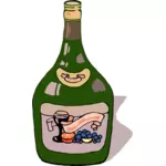 Hroznové víno láhev vektorový obrázek