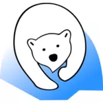 Gráficos vectoriales signo de oso polar