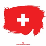İsviçre'nin boyalı bayrağı