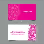Cartão-de-rosa com desenho floral