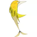 Vektorigrafiikka lintujen sireeni sarjakuvahahmosta