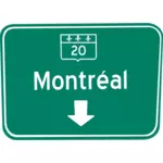 Montreal lane trafik skylt