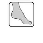 Нога в Колготки значок векторное изображение