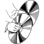 Cymbaler vektor illustrasjon