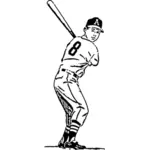 Vektor-Bild der Baseball-Spieler