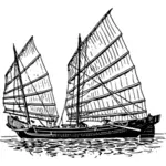 Нежелательной лодку векторное изображение