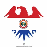 Paraguay flagg heraldiske ørn