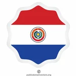 Nálepka vlajka Paraguaye