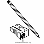 铅笔和磨刀