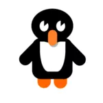 Пингвин мультфильм стиль иллюстрации