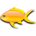 Imagem vetorial de peixe dourado brilhante