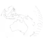 אוסטרליה במ ציור וקטורי מרחב