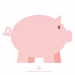 Piggy bank warna merah muda