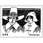 感恩节的邮票