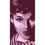 Imagen vectorial de Audrey Hepburn