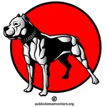 Pit bull cachorro vetor clip-art