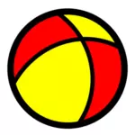 Мяч значок векторной графики