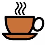 Icône de tasse à café de vecteur