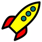 Raketa ikona vektorové grafiky
