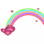 San Valentín rainbow vector de la imagen