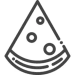 Pizza vektorové ikony