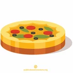 Arte de vector icono pizza