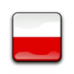 Vlajka Polsko vektorových uvnitř čtverce