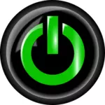 כוח כפתור ירוק ושחור