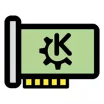 Векторный рисунок основные аппаратные KDE значок