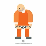 कैदी वेक्टर छवि