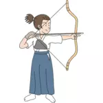 Weibliche Bogenschützen Bild