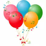 Balonlar ve müzik