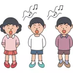 Crianças cantando imagem