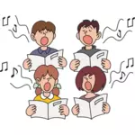 Barn sjunger