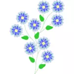 Blomster i blått